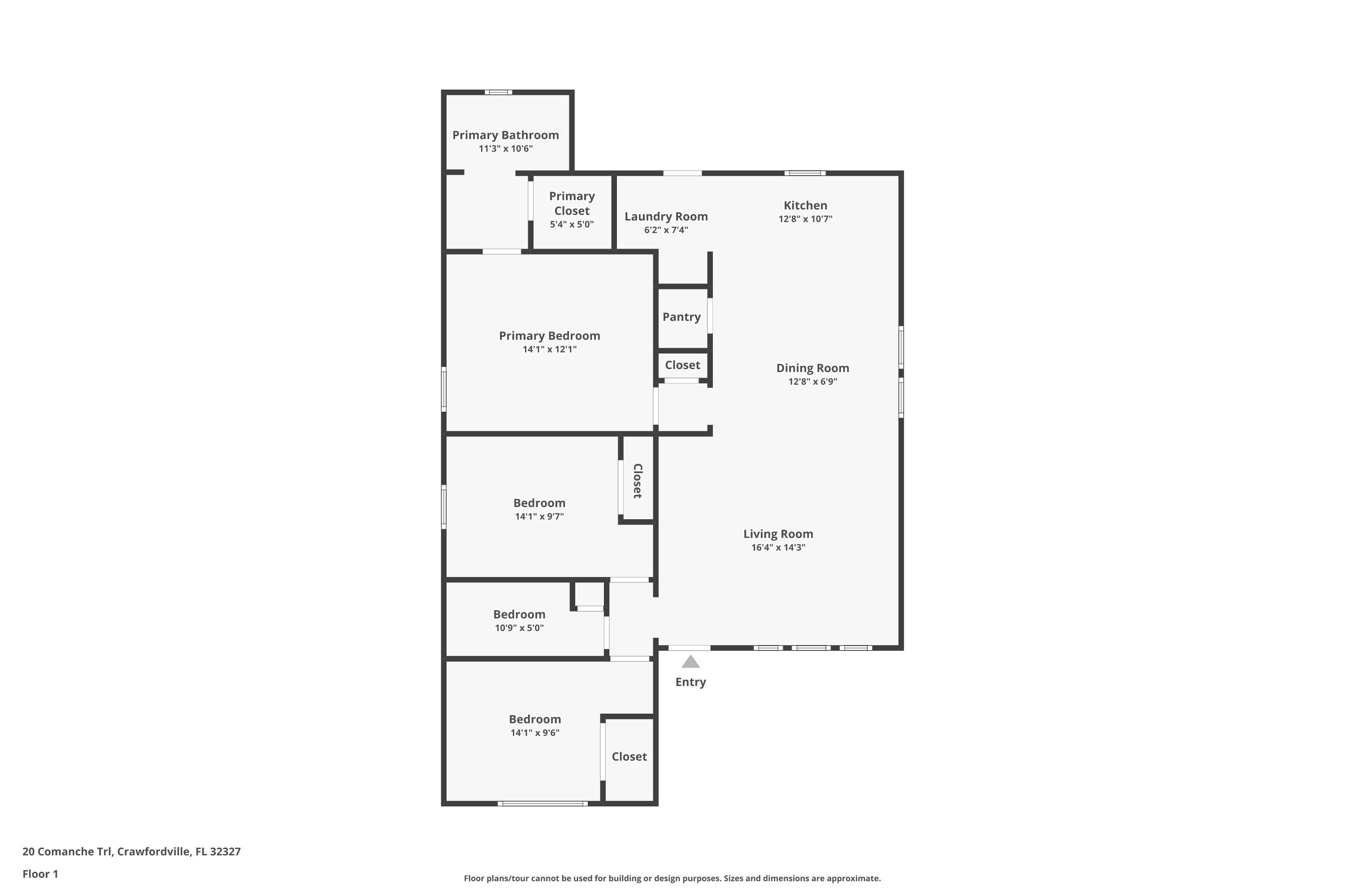 20 Comanche Trail,CRAWFORDVILLE,Florida 32327,3 Bedrooms Bedrooms,2 BathroomsBathrooms,Detached single family,20 Comanche Trail,369618