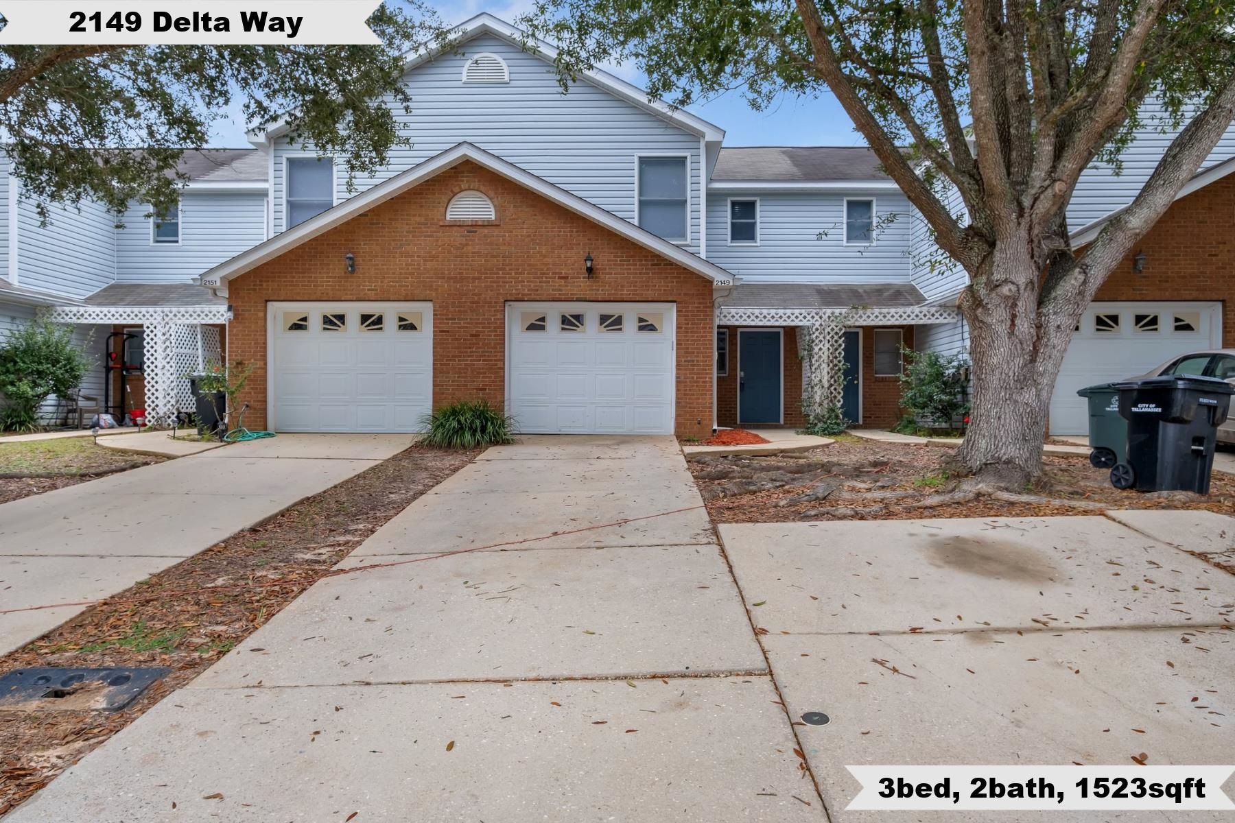 2149 Delta Way,TALLAHASSEE,Florida 32303,3 Bedrooms Bedrooms,2 BathroomsBathrooms,Townhouse,2149 Delta Way,367227